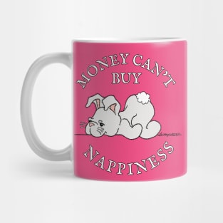 MONEY CAN'T BUY NAPPINESS Stuffed Bunny Rabbit by ScottyGaaDo Mug